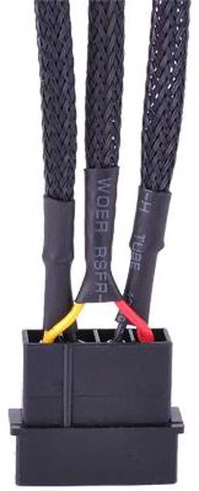 Alt view image 5 of 6 - Phobya 4-Pin Voltage Reduction Cable, 5V/7V/12V - 10cm - Black (87490)