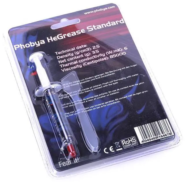 Alt view image 5 of 6 - Phobya HeGrease Standard 3.5g - Silver (31104)