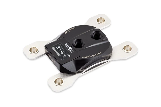Alt view image 3 of 4 - Aquacomputer Cuplex Kryos NEXT With VISION AM4/3000/5000, Acetal/Nickel (21772)