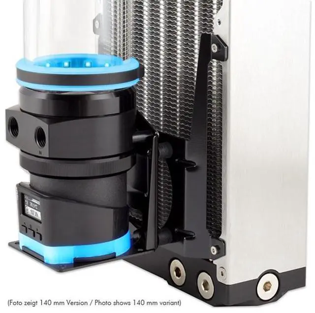 Alt view image 5 of 6 - Aquacomputer 140mm Fan Bracket for ULTITUBE D5 Reservoir (34113)