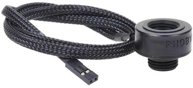 Alt view image 4 of 5 - Phobya G1/4" Inline Temperature Sensor, 50cm, Matte Black