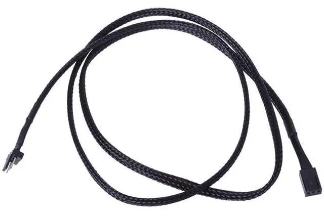 Alt view image 3 of 4 - Phobya 3-Pin Fan Extension - 90cm | Black (81133)