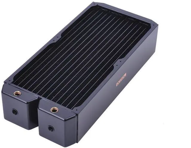 Alt view image 11 of 11 - Alphacool NexXxos Monsta Radiator 360, 180mm x 2, Dual Fan, Black