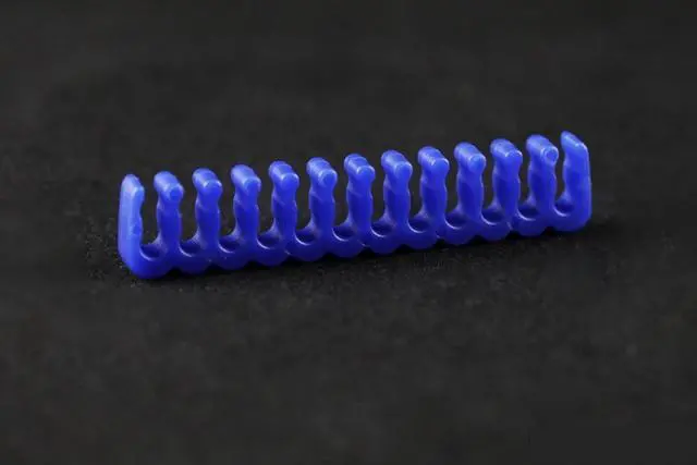 Alt view image 2 of 2 - Darkside 24-pin Open-Closed Cable Management Comb Blue (DS-1050)