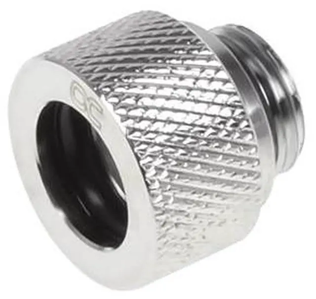 Alt view image 5 of 7 - Alphacool Eiszapfen 12mm HardTube Compression Fitting G1/4 - Knurled - Chrome (17283)