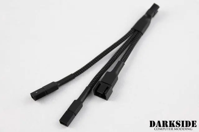 Alt view image 4 of 5 - DarkSide CONNECT Pass-Through Y-Cable | 4" | 3-Pin - Type 4s (DS-0367)