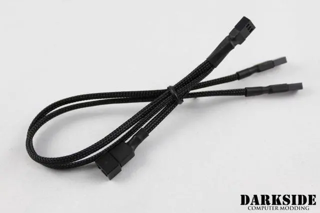 Alt view image 5 of 5 - DarkSide CONNECT Pass-Through Y-Cable | 12" | 3-Pin - Type 4 (DS-0368)