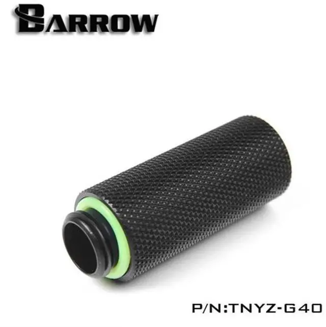 Alt view image 5 of 6 - Barrow G1/4" Male to Female Extender Fitting, 40mm, Black (TNYZ-G40-Black)