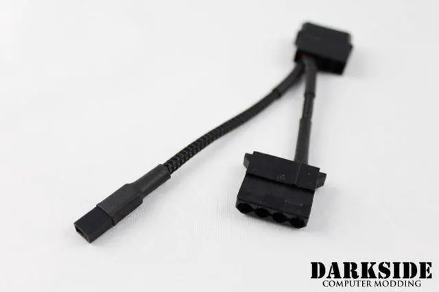 Alt view image 3 of 4 - DarkSide CONNECT Pass-Through Cable | 4" | 4-Pin Molex - Type 7s (DS-0373)
