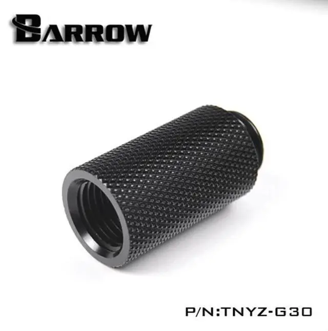 Alt view image 6 of 6 - Barrow G1/4" Male to Female Extender Fitting, 30mm, Black (TNYZ-G30-Black)