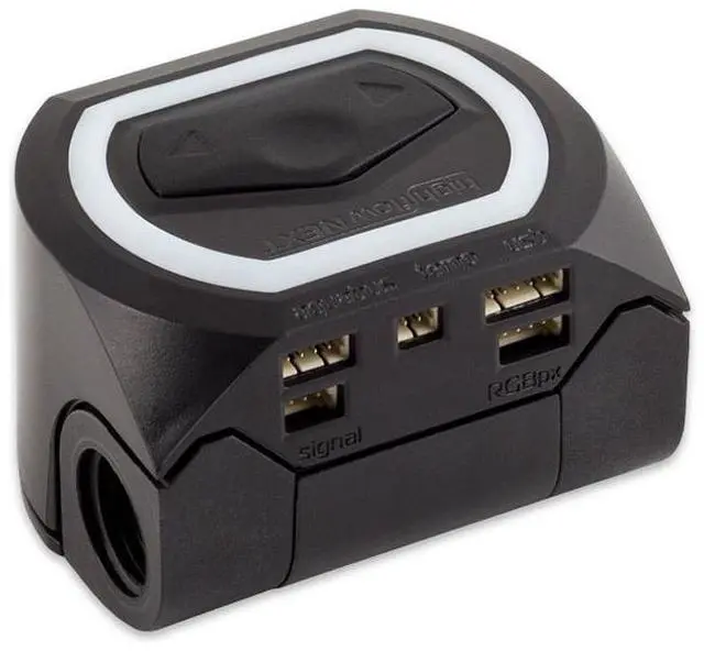 Alt view image 7 of 7 - Aquacomputer G1/4 NEXT RGBpx Flow Sensor - High Flow, Black (53293)