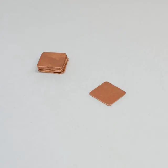 Alt view image 5 of 6 - Pure Copper Thermal Pad 15mm x 15mm x 0.5mm (TP-PC-15-05)