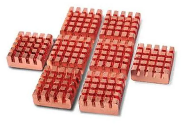 Alt view image 4 of 6 - PcCooler VGA Ram Heatsinks Copper - 8 Pieces (RHS-03/B16)