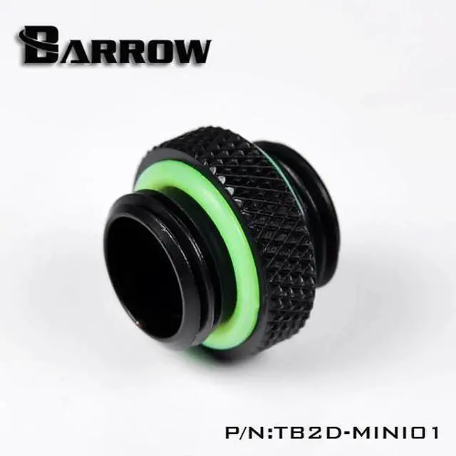 Alt view image 3 of 3 - Barrow G1/4" 5mm Male to Male Adaptor Fitting - Black (TB2D-MINI01)