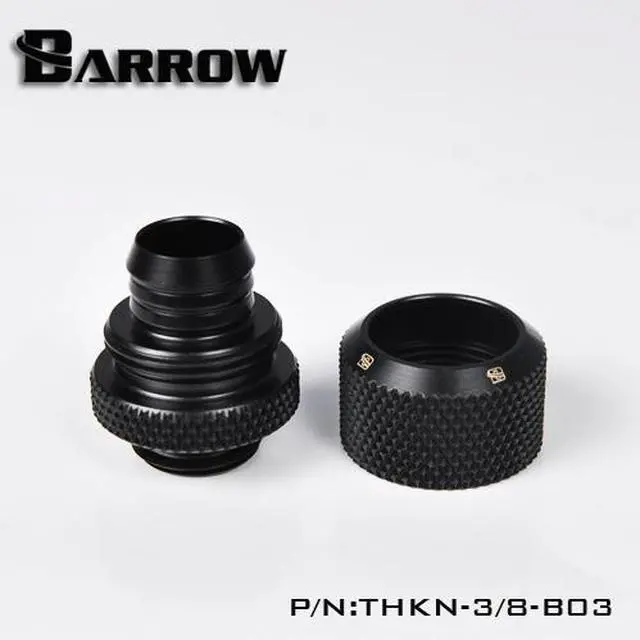 Alt view image 7 of 7 - Barrow G1/4" Thread 3/8" ID x 1/2" OD Compression Fitting - Black (THKN-3/8-B03)