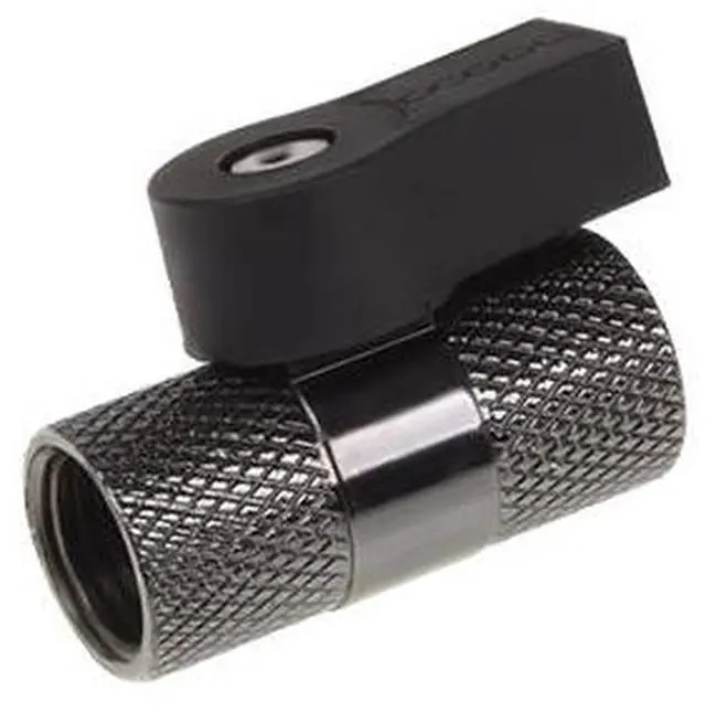 Alt view image 8 of 10 - Alphacool G1/4" 2-way Ball Valve, Black Nickel