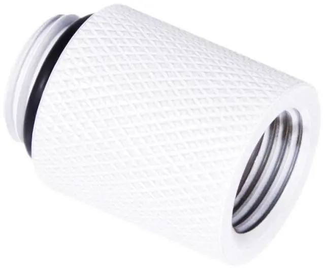 Alt view image 3 of 4 - Alphacool Eiszapfen G1/4" Male to Female Extender Fitting - 20mm - White (17568)