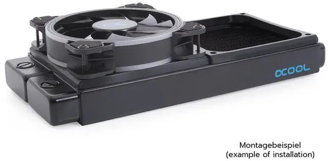 Alt view image 6 of 7 - Alphacool Shroud & Decoupling 120mm (7mm Thickness) Including 4x M3x37mm Screws (24830)
