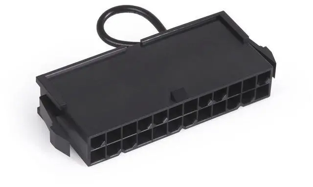 Alt view image 4 of 6 - Alphacool Core ATX 24-Pin PSU Jumper PSU Cable, Plastic, Black (13335)