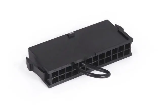 Alt view image 5 of 6 - Alphacool Core ATX 24-Pin PSU Jumper PSU Cable, Plastic, Black (13335)