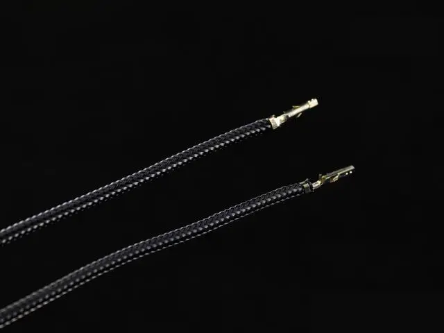Alt view image 2 of 2 - Darkside 12" (30cm) Female-Female Pre-Sleeved ATX and PCI-E Wire â Graphite Metallic (DS-0655)