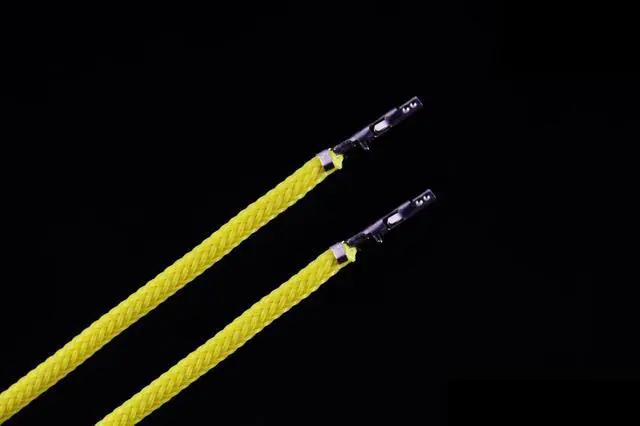 Alt view image 2 of 2 - Darkside 12" (30cm) Female-Female Pre-Sleeved ATX and PCI-E Wire â Yellow (DS-1110)