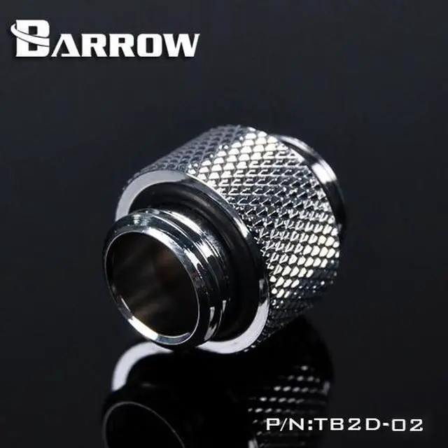 Alt view image 2 of 2 - Barrow G1/4" 10mm Male to Male Adaptor Fitting - Silver (TB2D-02-Silver)