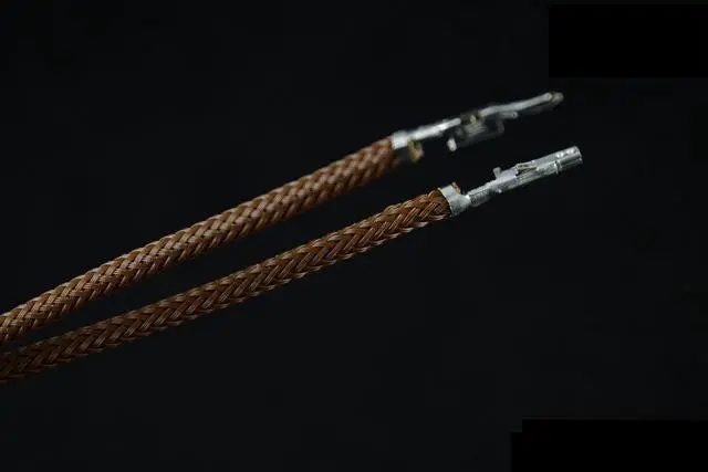 Alt view image 2 of 2 - Darkside 12" (30cm) Male-Female Pre-Sleeved ATX and PCI-E Wire â Mocha Brown (DS-0803)