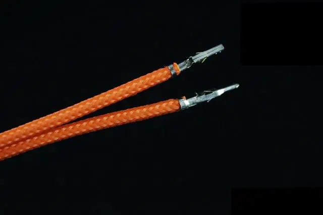 Alt view image 2 of 2 - Darkside 12" (30cm) Male-Female Pre-Sleeved ATX and PCI-E Wire - Orange (DS-0798)