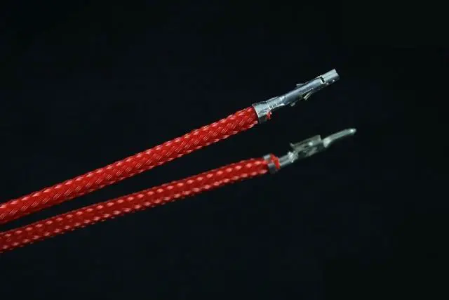 Alt view image 2 of 2 - Darkside 12" (30cm) Male-Female Pre-Sleeved ATX and PCI-E Wire â Red (DS-0796)
