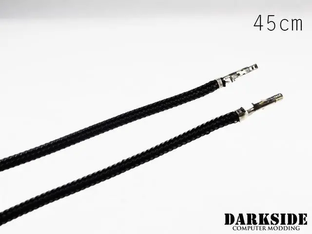 Alt view image 2 of 2 - Darkside 17.5" (45cm) Female-Female Pre-Sleeved ATX and PCI-E Wire â Jet Black (DS-0643)