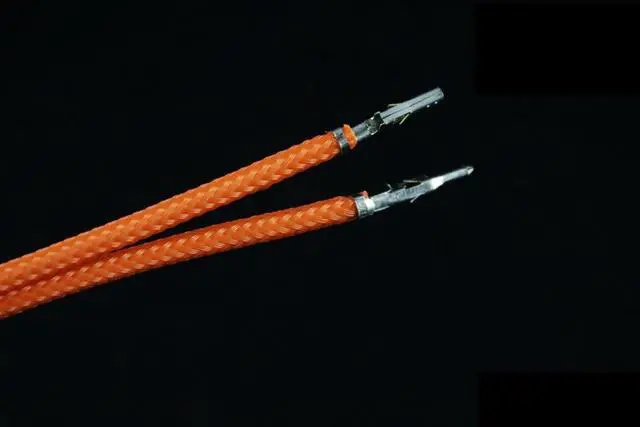 Alt view image 2 of 2 - Darkside 17.5" (45cm) Male-Female Pre-Sleeved ATX and PCI-E Wire â Orange (DS-1099)