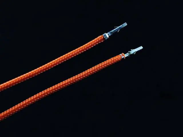 Alt view image 2 of 2 - Darkside 27.5" (70cm) Female-Female Pre-Sleeved ATX and PCI-E Wire â Orange (DS-0654)