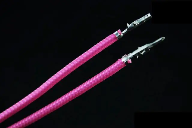 Alt view image 2 of 2 - Darkside 27.5" (70cm) Female-Female Pre-Sleeved ATX and PCI-E Wire - Pink (DS-0908)