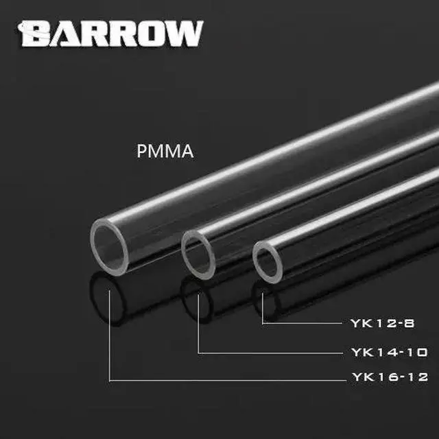 Alt view image 6 of 7 - Barrow 14/10mm Acrylic Rigid HardTube (500mm) - Clear (YK14-10)