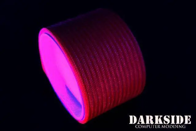 Alt view image 5 of 6 - Darkside 4mm (5/32") High Density Cable Sleeving - Red UV (DS-HD4-GRN)