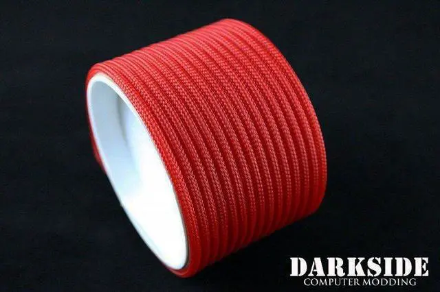 Alt view image 4 of 6 - Darkside 4mm (5/32") High Density Cable Sleeving - Red UV (DS-HD4-GRN)