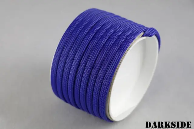 Alt view image 5 of 5 - Darkside 6mm (1/4") High Density Cable Sleeving - Dark Blue UV (DS-HD6-BLU)