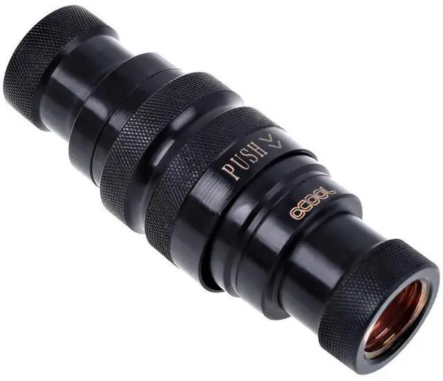 Alt view image 16 of 18 - Alphacool G1/4" Eiszapfen HF Quick Release Connector Kit, Deep Black
