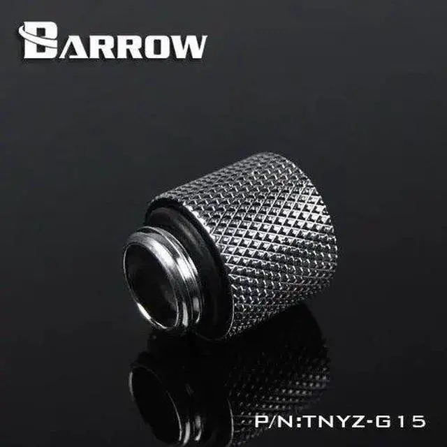 Alt view image 6 of 7 - Barrow G1/4" Male to Female Extender Fitting, 15mm, Silver Shiny