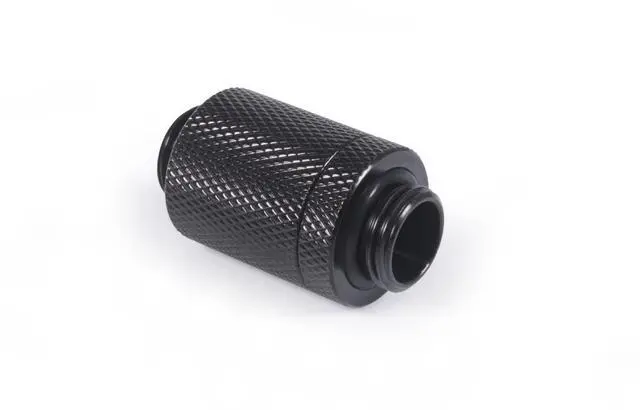 Alt view image 6 of 8 - Alphacool ES D-Plug 25.5mm G1/4 Male to Male Resizable Fitting - Deep Black (17580)
