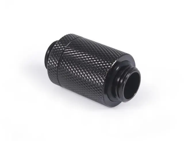 Alt view image 7 of 8 - Alphacool ES D-Plug 25.5mm G1/4 Male to Male Resizable Fitting - Deep Black (17580)