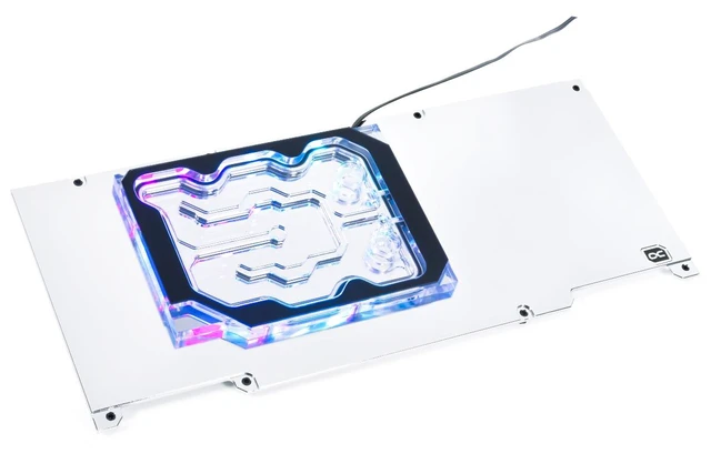 Alt view image 3 of 7 - Alphacool Eisblock Aurora Acryl GPX-N RTX 3090/3080 Ti HOF Active Backplate (13046)