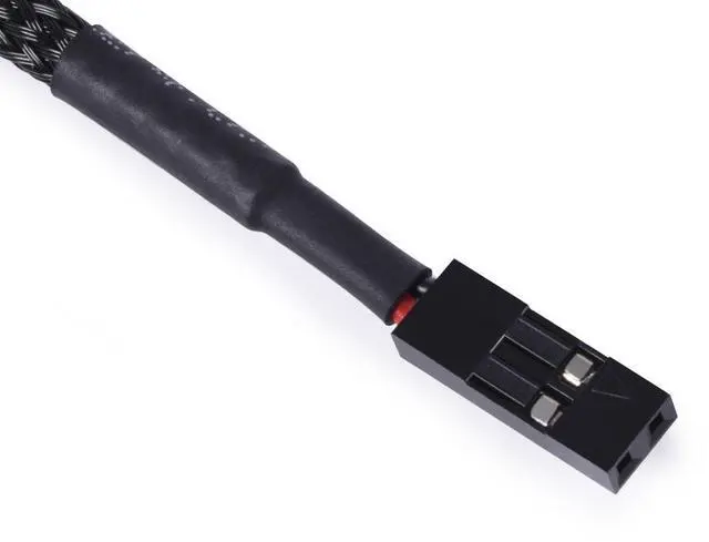 Alt view image 7 of 7 - Alphacool Eiszapfen Temperature Sensor Flat Fitting G1/4 - Black (17596)