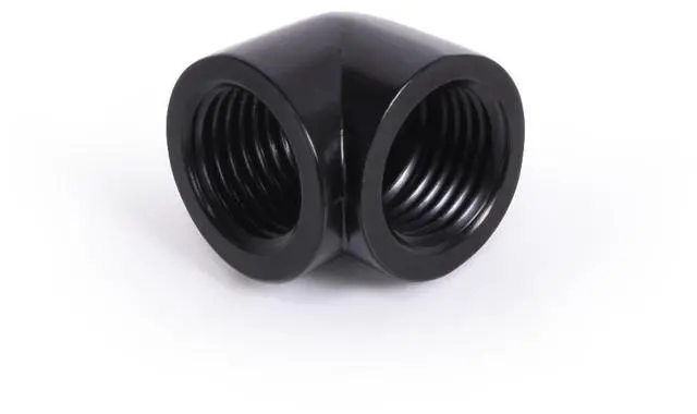 Alt view image 4 of 4 - Alphacool Eiszapfen 20mm L-Connector Fitting G1/4 IT To G1/4 IT - Black (17588)