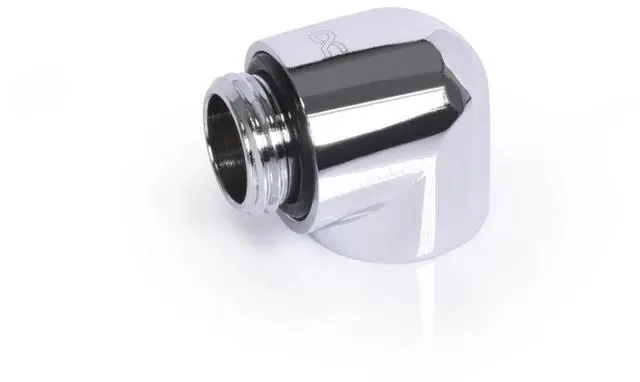 Alt view image 4 of 6 - Alphacool Eiszapfen L-Connector Fitting G1/4 OT G1/4 IT - Chrome (17595)