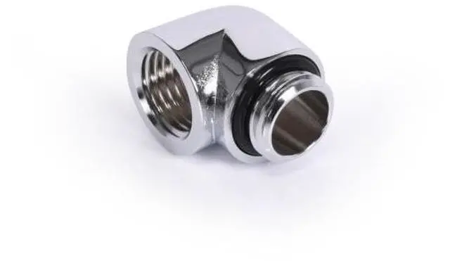 Alt view image 6 of 6 - Alphacool Eiszapfen L-Connector Fitting G1/4 OT G1/4 IT - Chrome (17595)