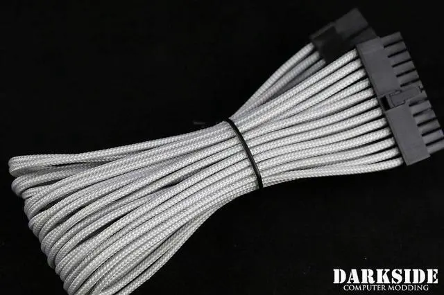 Alt view image 2 of 2 - Darkside 24-Pin ATX 12" (30cm) HSL Single Braid Extension Cable - Titanium Gray (DS-0699)