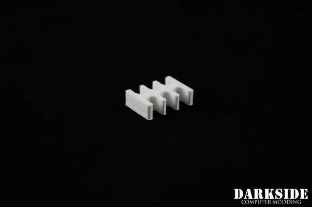 Alt view image 4 of 4 - Darkside 6-Pin Cable Management Holder- White (3DS-0006)