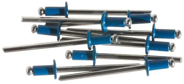 Alt view image 4 of 5 - ModMyMods 1/8" (3mm) Domed Aluminum Rivets - Blue - 10 Pack (MOD-0192)